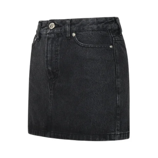 Washed Denim Mini Skirt