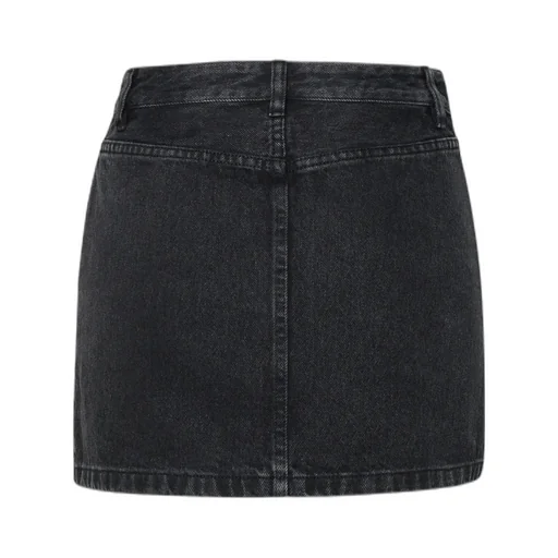 Washed Denim Mini Skirt