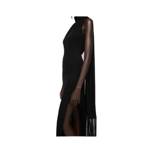 Draped Fringe Dress