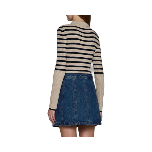 A-Line Denim Miniskirt