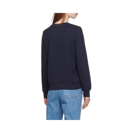 Flocked Logo Crewneck Sweatshirt