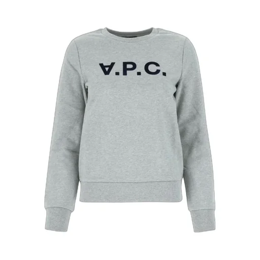 Flocked Logo Crewneck Sweatshirt