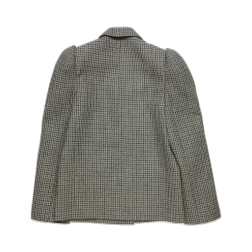 Houndstooth Double-Breasted Blazer