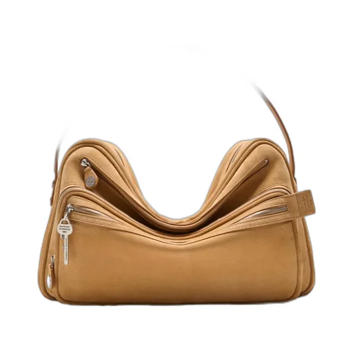 Camero Camera Suede Leather Shoulder Bag