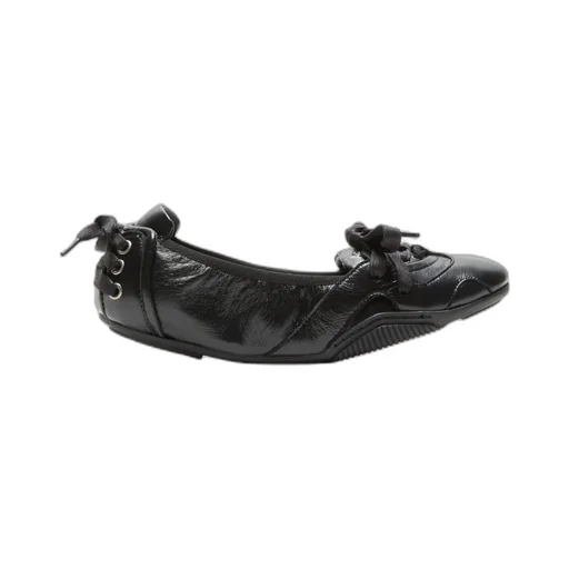 Lace-Up Leather Sneakerinas