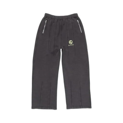 Straight-Leg Faded Jersey Trousers
