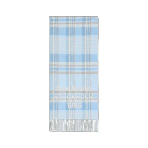 Plaid Fringed Scarf