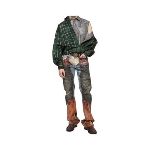 Layered Checked Shirt