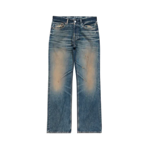 Logo Patch Straight-Leg Jeans