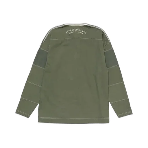 Graphic Printed Long Sleeved Polo Shirt