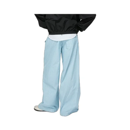 Striped Cotton Trousers