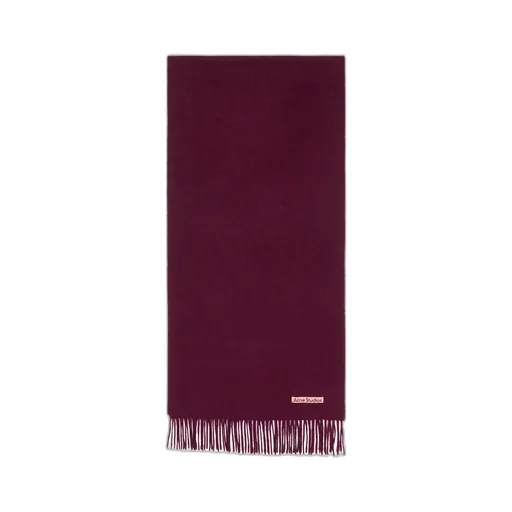 Logo Patch Fringed Scarf