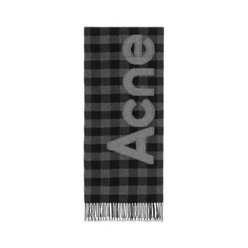 Gingham Logo Scarf
