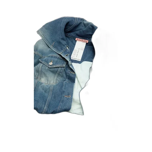 Crinkled Denim Jacket