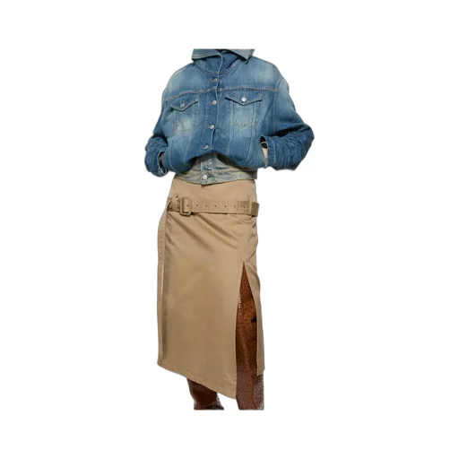 Crinkled Denim Jacket