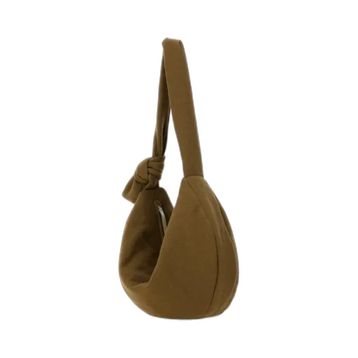 Knot Detailed Zipped Shoulder Bag