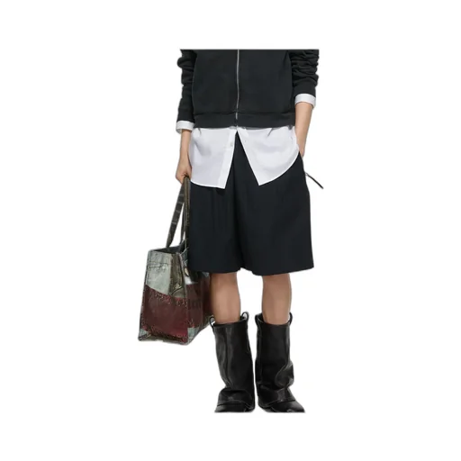 Pinstriped Drawstring Shorts