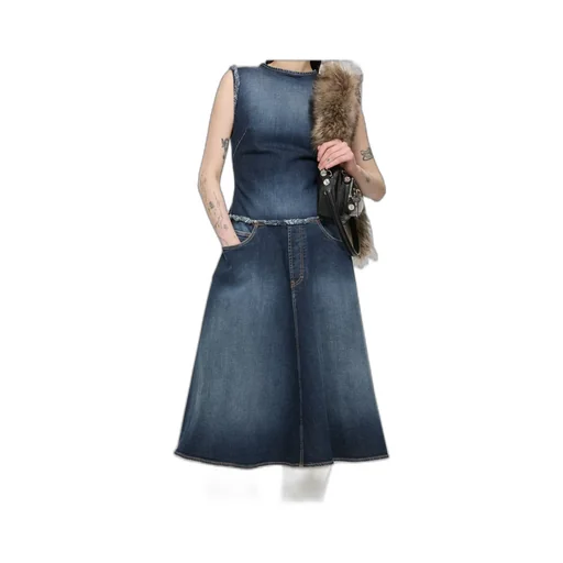 Frayed Denim Dress