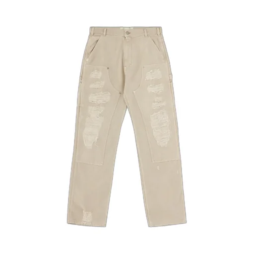 Destroyed Carpenter Mid-Rise Jeans