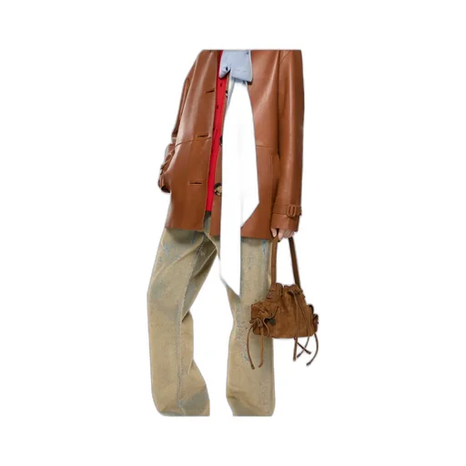 Mini Multipocket Suede Shoulder Bag