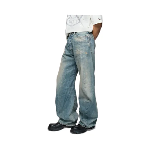 Distressed Denim Trousers