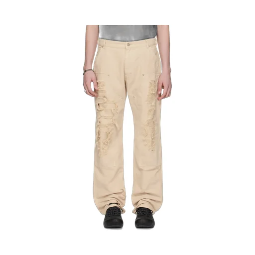 Destroyed Carpenter Mid-Rise Jeans