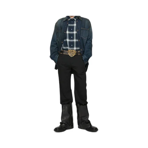 Double-Pocket Denim Shirt