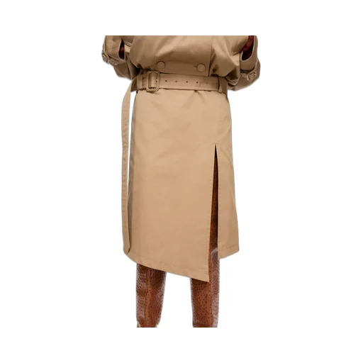 Belted Asymmetric Skirt