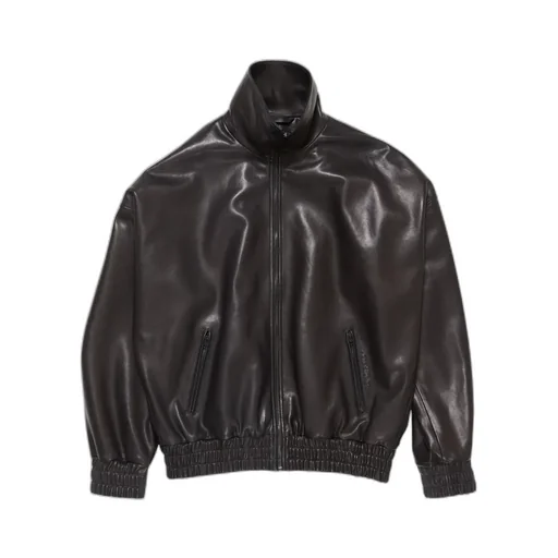 Zip-Up Leather Jacket