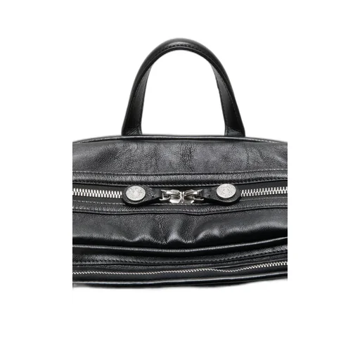 Leather Top-Handle Backpack