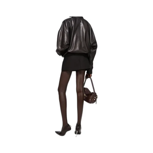 Zip-Up Leather Jacket