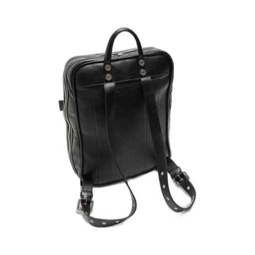 Leather Top-Handle Backpack