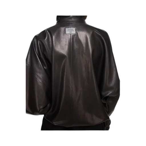 Zip-Up Leather Jacket