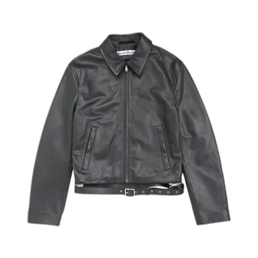 Long Sleeve Leather Jacket