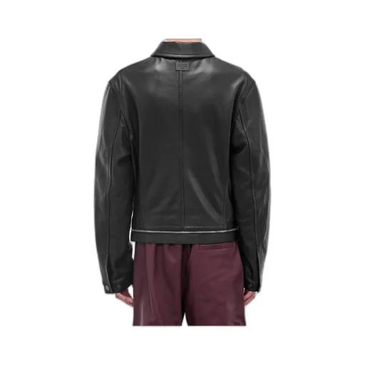 Long Sleeve Leather Jacket