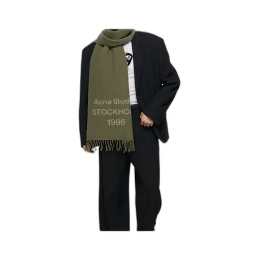 Logo-Embellished Wool Scarf