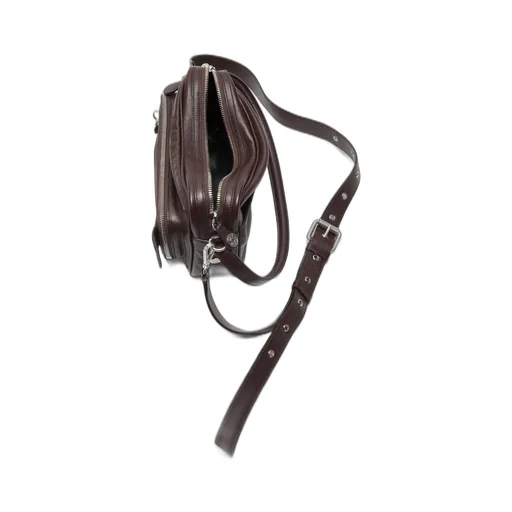 Camero Party Key-Charm Leather Shoulder Bag