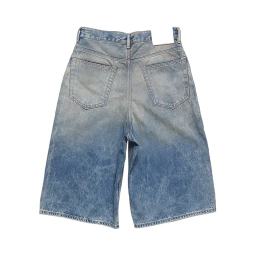 Faded Denim Shorts