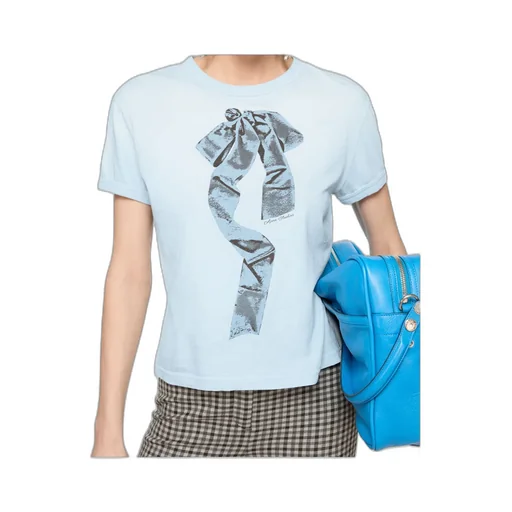 Ribbon-Print T-Shirt
