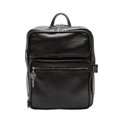 Leather Top-Handle Backpack