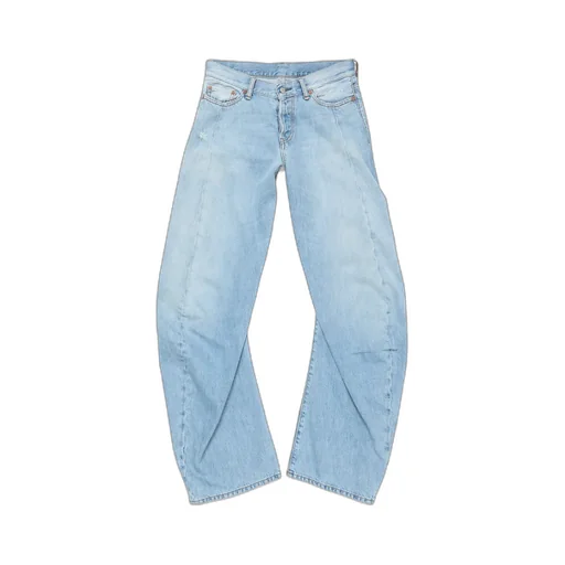 Denim Trousers With Belt Loops