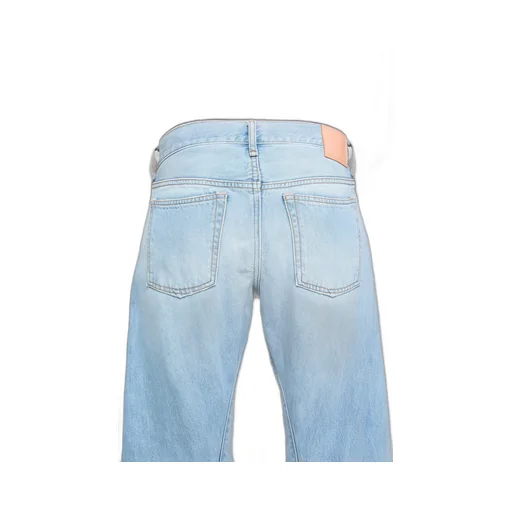Denim Trousers With Belt Loops