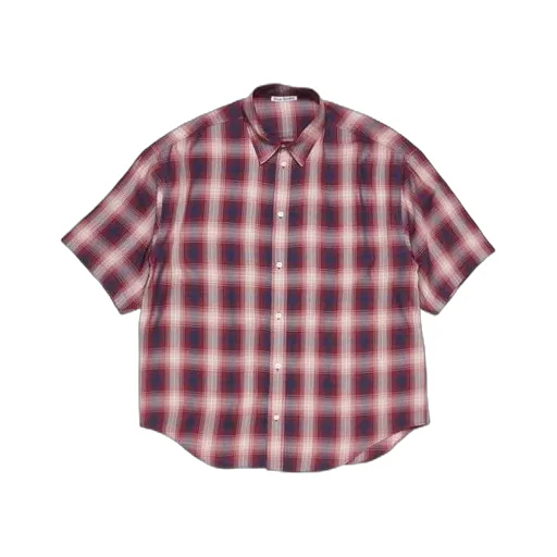 Checked Button-Up Shirt