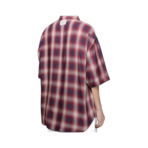 Checked Button-Up Shirt