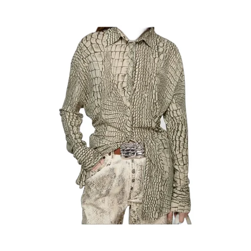Button-Up Printed Shirt