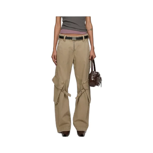 Strap-Detailed Cargo Trousers
