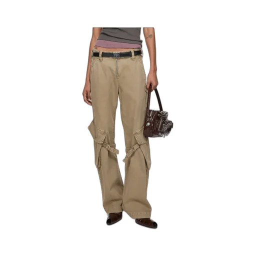 Strap-Detailed Cargo Trousers