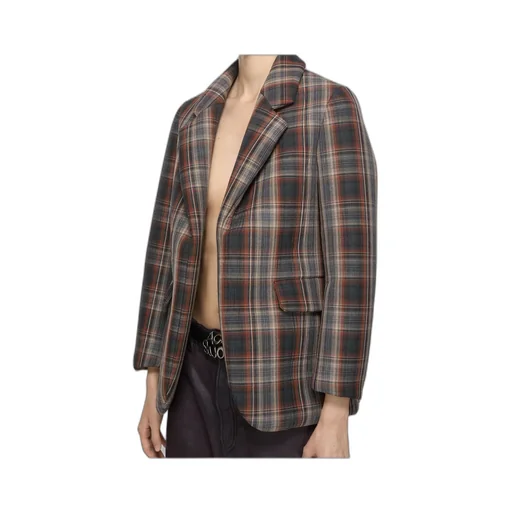 Checked Blazer