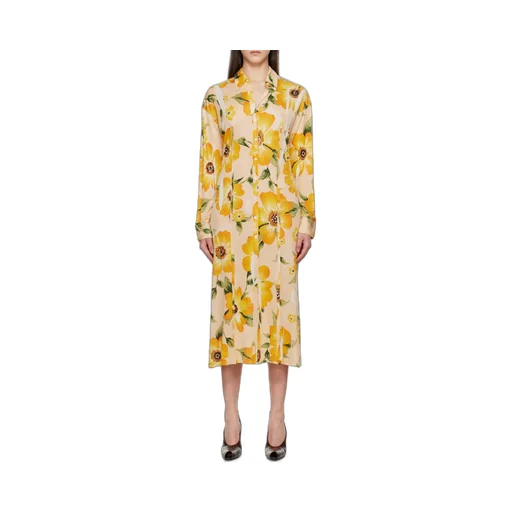 Floral-Print Midi Dress
