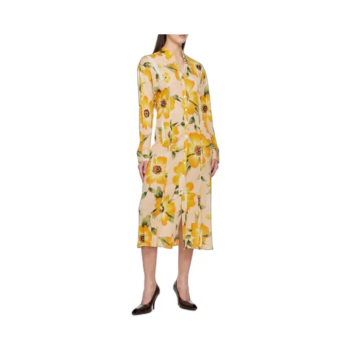 Floral-Print Midi Dress